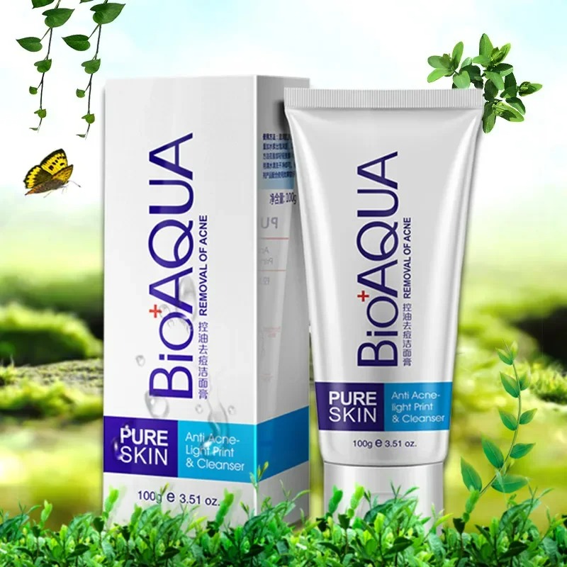 BioAqua Pure Skin ACNE Facewash - 100 gm