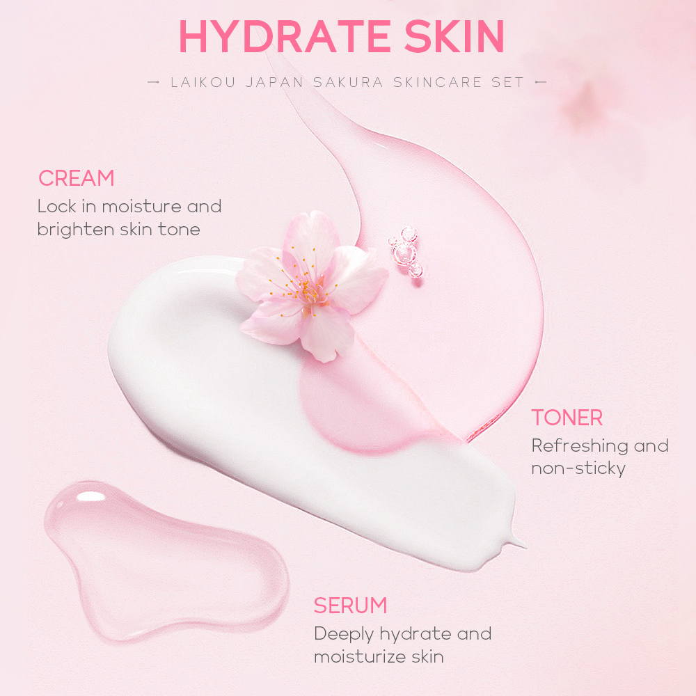 Laikou Japan Sakura Skincare 5Pcs Set