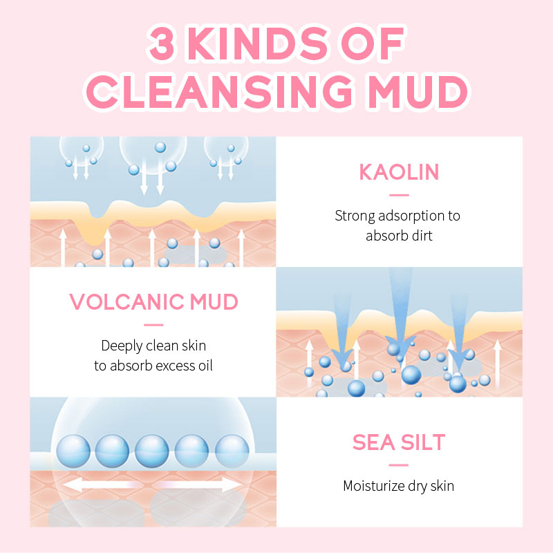 Laikou Sakura Mud Mask Cream - 90g