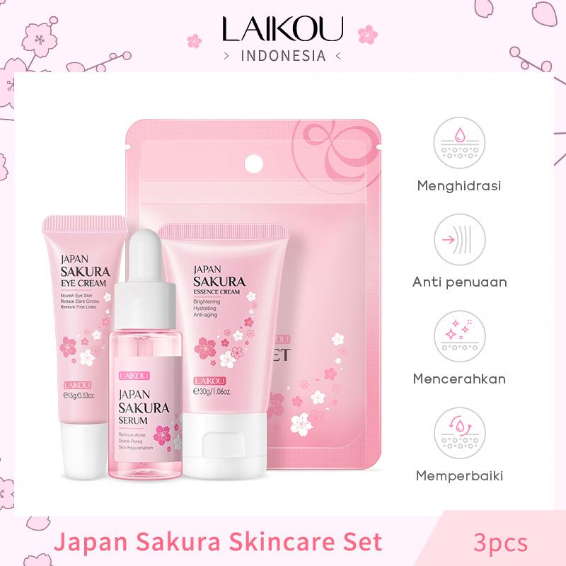 Laikou Sakura Skin & Eye Care 3 Pcs Set