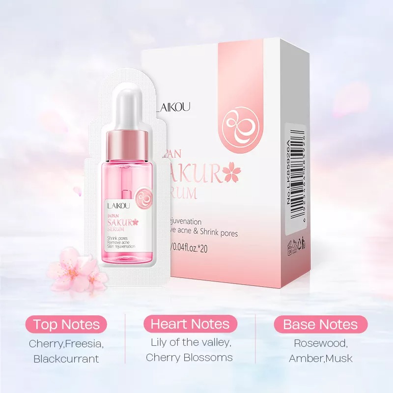 Laikou Sakura Whitening Facial Serum Sachet - 1 ml