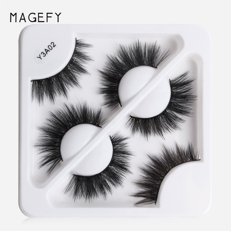 MAANGE 3 Pair 3D Eyelashes – Y3A02