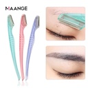 Maange 3 Pcs Colourful Eyebrow Trimmer Knife Set