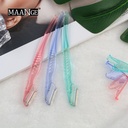 Maange 3 Pcs Colourful Eyebrow Trimmer Knife Set