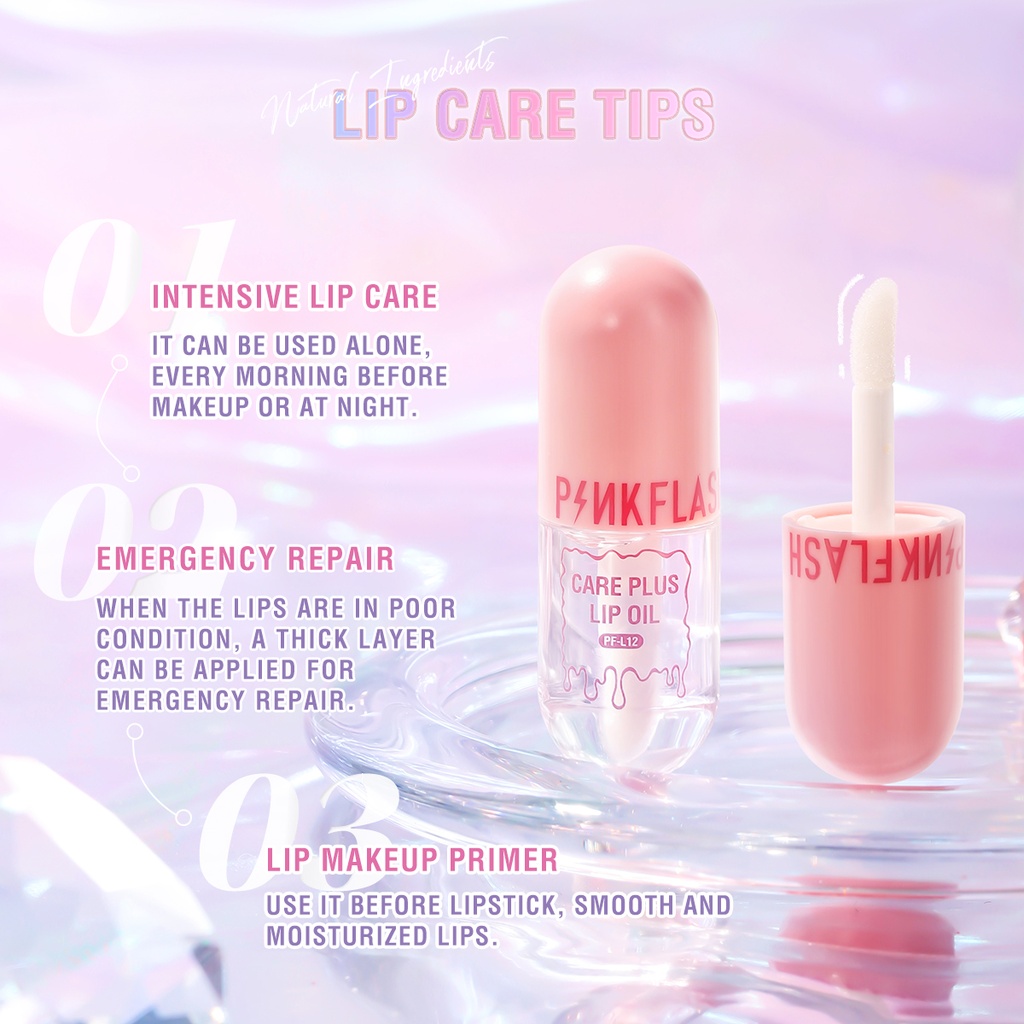 PFL12 - PINKFLASH Care Plus Lip Oil (4ml)