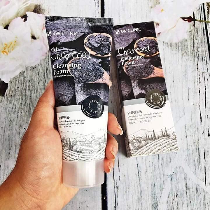 3W Clinic Charcoal Cleansing Foam