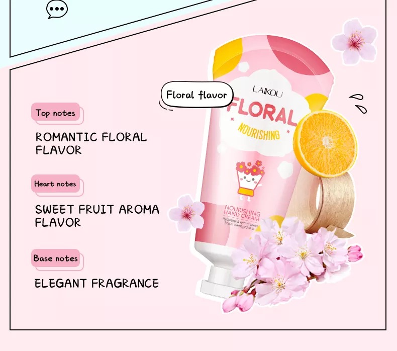 Laikou Floral Nourishing Hand Cream - 50g