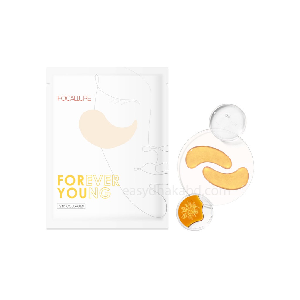 FASC01 - Focallure Collagen Crystal 24K Gold Pure Luxury Eye Mask