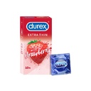 Durex Extra Thin Strawberry Flavoured Condoms