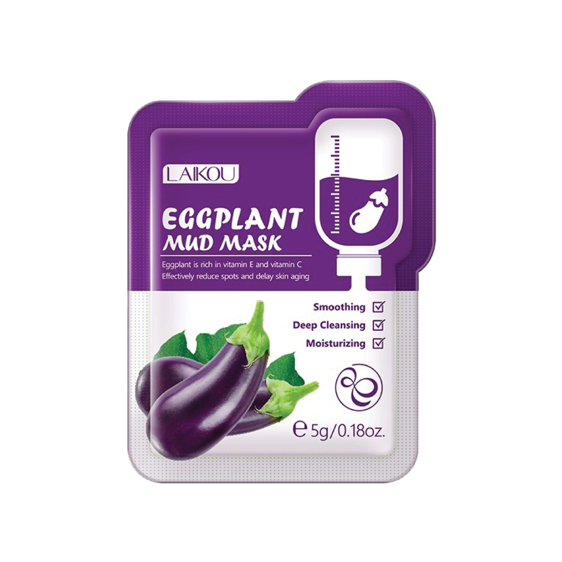 Laikou Eggplant Mud Mask: 06 Pcs