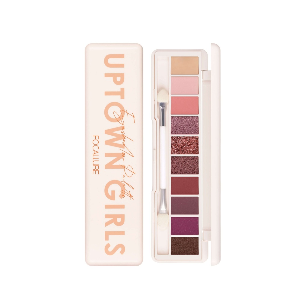 FA158 - Focallure UPTOWN GIRLS Eyeshadow Palette – 01 WITH RED ROSE